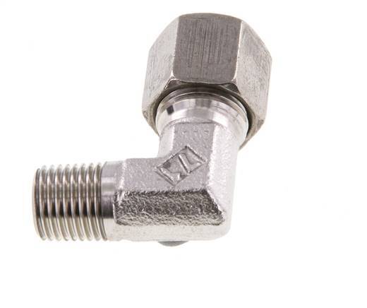 R 1/4'' Male x 8S Stainless steel 90 deg Elbow Fitting 630 Bar DIN 2353