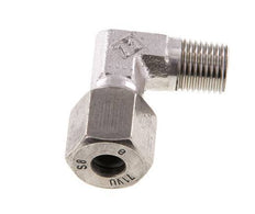 R 1/4'' Male x 8S Stainless steel 90 deg Elbow Fitting 630 Bar DIN 2353
