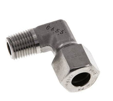 R 1/4'' Male x 10L Stainless steel 90 deg Elbow Fitting 315 Bar DIN 2353