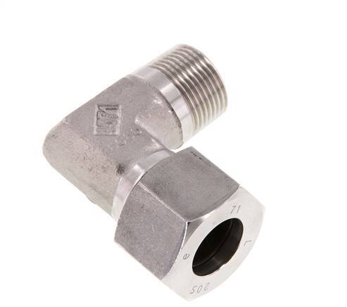 G 3/4'' Male x 20S Stainless steel 90 deg Elbow Fitting 400 Bar DIN 2353