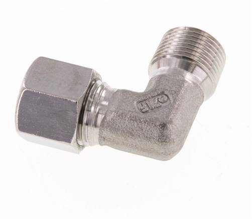 R 3/8'' Male x 10L Stainless steel 90 deg Elbow Fitting 315 Bar DIN 2353