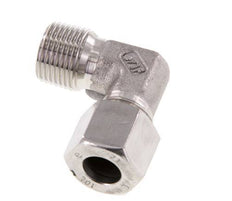 R 3/8'' Male x 10L Stainless steel 90 deg Elbow Fitting 315 Bar DIN 2353