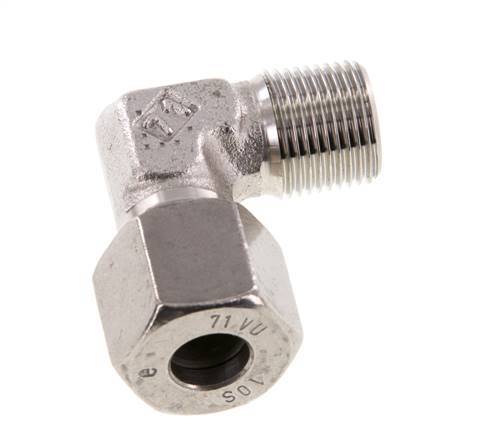 R 3/8'' Male x 10S Stainless steel 90 deg Elbow Fitting 630 Bar DIN 2353