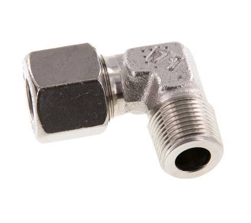 R 3/8'' Male x 10S Stainless steel 90 deg Elbow Fitting 630 Bar DIN 2353