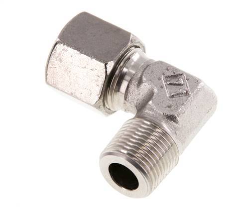 R 3/8'' Male x 10S Stainless steel 90 deg Elbow Fitting 630 Bar DIN 2353