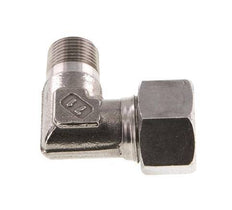 R 3/8'' Male x 15L Stainless steel 90 deg Elbow Fitting 315 Bar DIN 2353