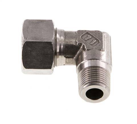 R 3/8'' Male x 15L Stainless steel 90 deg Elbow Fitting 315 Bar DIN 2353