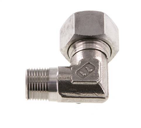 R 3/8'' Male x 15L Stainless steel 90 deg Elbow Fitting 315 Bar DIN 2353