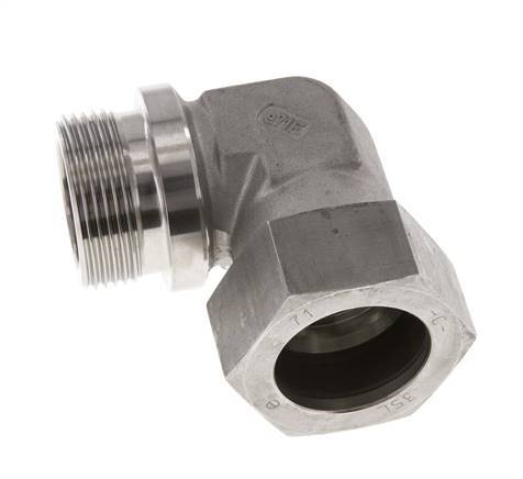 G 1 1/4'' Male x 35L Stainless steel 90 deg Elbow Fitting 160 Bar DIN 2353
