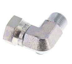 G 3/8'' M/F Zinc plated Steel 90 deg Elbow Fitting 325 Bar - Hydraulic