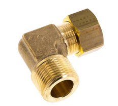 R 3/4'' Male x 16mm Brass 90 deg Elbow Compression Fitting 76 Bar DIN EN 1254-2