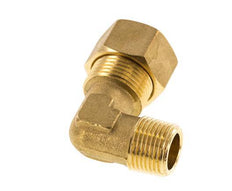 R 3/8'' Male x 14mm Brass 90 deg Elbow Compression Fitting 89 Bar DIN EN 1254-2