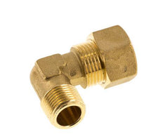 R 3/8'' Male x 14mm Brass 90 deg Elbow Compression Fitting 89 Bar DIN EN 1254-2