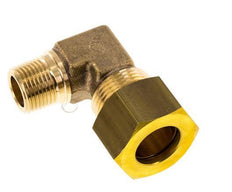 R 3/8'' Male x 16mm Brass 90 deg Elbow Compression Fitting 76 Bar DIN EN 1254-2