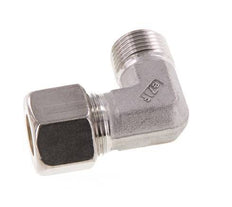 R 1/2'' Male x 14S Stainless steel 90 deg Elbow Compression Fitting 630 Bar DIN 2353