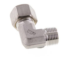 R 1/2'' Male x 14S Stainless steel 90 deg Elbow Compression Fitting 630 Bar DIN 2353