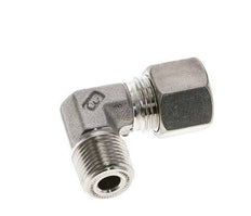 3/8'' NPT Male x 10S Stainless steel 90 deg Elbow Compression Fitting 630 Bar DIN 2353