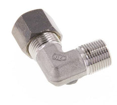 R 3/8'' Male x 10S Stainless steel 90 deg Elbow Compression Fitting 630 Bar DIN 2353