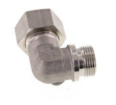 G 1'' Male x 25S Stainless steel 90 deg Elbow Compression Fitting 400 Bar DIN 2353