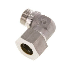 G 1'' Male x 25S Stainless steel 90 deg Elbow Compression Fitting 400 Bar DIN 2353