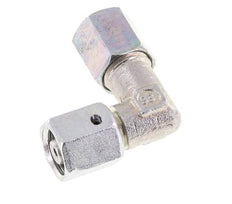 M12x1.5 x 6L Zinc plated Steel Adjustable 90 deg Elbow Fitting with Sealing cone and O-ring 315 Bar DIN 2353