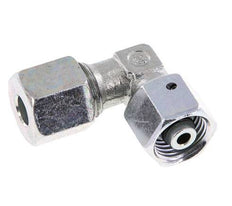 M16x1.5 x 8S Zinc plated Steel Adjustable 90 deg Elbow Fitting with Sealing cone and O-ring 630 Bar DIN 2353