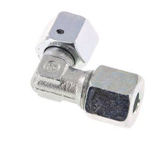 M16x1.5 x 8S Zinc plated Steel Adjustable 90 deg Elbow Fitting with Sealing cone and O-ring 630 Bar DIN 2353