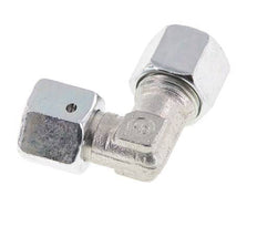 M16x1.5 x 10L Zinc plated Steel Adjustable 90 deg Elbow Fitting with Sealing cone and O-ring 315 Bar DIN 2353
