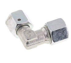 M16x1.5 x 10L Zinc plated Steel Adjustable 90 deg Elbow Fitting with Sealing cone and O-ring 315 Bar DIN 2353