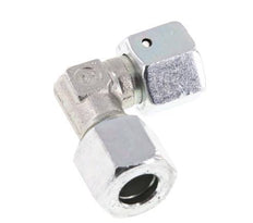 M16x1.5 x 10L Zinc plated Steel Adjustable 90 deg Elbow Fitting with Sealing cone and O-ring 315 Bar DIN 2353