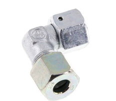 M18x1.5 x 10S Zinc plated Steel Adjustable 90 deg Elbow Fitting with Sealing cone and O-ring 630 Bar DIN 2353