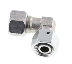 M18x1.5 x 12L Zinc plated Steel Adjustable 90 deg Elbow Fitting with Sealing cone and O-ring 315 Bar DIN 2353