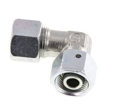 M20x1.5 x 12S Zinc plated Steel Adjustable 90 deg Elbow Fitting with Sealing cone and O-ring 630 Bar DIN 2353