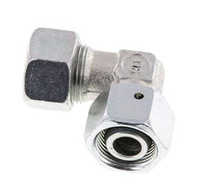 M22x1.5 x 15L Zinc plated Steel Adjustable 90 deg Elbow Fitting with Sealing cone and O-ring 315 Bar DIN 2353
