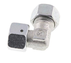 M22x1.5 x 15L Zinc plated Steel Adjustable 90 deg Elbow Fitting with Sealing cone and O-ring 315 Bar DIN 2353