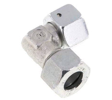 M22x1.5 x 15L Zinc plated Steel Adjustable 90 deg Elbow Fitting with Sealing cone and O-ring 315 Bar DIN 2353