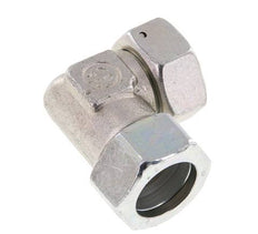 M36x2 x 28L Zinc plated Steel Adjustable 90 deg Elbow Fitting with Sealing cone and O-ring 160 Bar DIN 2353