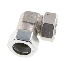 M36x2 x 28L Zinc plated Steel Adjustable 90 deg Elbow Fitting with Sealing cone and O-ring 160 Bar DIN 2353