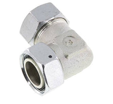 M45x2 x 35L Zinc plated Steel Adjustable 90 deg Elbow Fitting with Sealing cone and O-ring 160 Bar DIN 2353