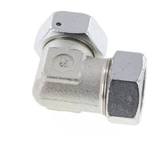 M45x2 x 35L Zinc plated Steel Adjustable 90 deg Elbow Fitting with Sealing cone and O-ring 160 Bar DIN 2353