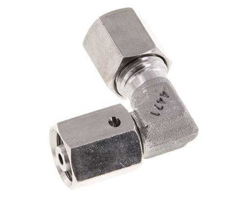 M12x1.5 x 6L Stainless steel Adjustable 90 deg Elbow Fitting with Sealing cone and O-ring 315 Bar DIN 2353