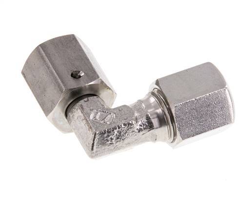M14x1.5 x 6S Stainless steel Adjustable 90 deg Elbow Fitting with Sealing cone and O-ring 630 Bar DIN 2353