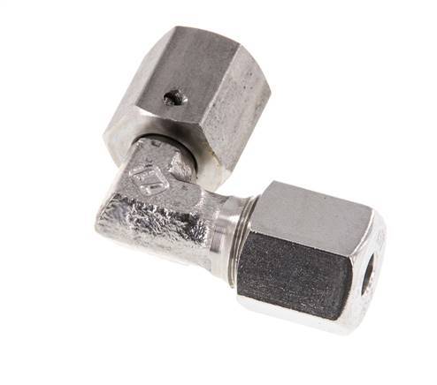 M14x1.5 x 6S Stainless steel Adjustable 90 deg Elbow Fitting with Sealing cone and O-ring 630 Bar DIN 2353
