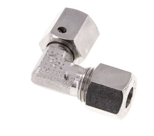 M14x1.5 x 8L Stainless steel Adjustable 90 deg Elbow Fitting with Sealing cone and O-ring 315 Bar DIN 2353