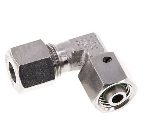 M14x1.5 x 8L Stainless steel Adjustable 90 deg Elbow Fitting with Sealing cone and O-ring 315 Bar DIN 2353