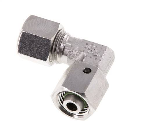 M14x1.5 x 8L Stainless steel Adjustable 90 deg Elbow Fitting with Sealing cone and O-ring 315 Bar DIN 2353