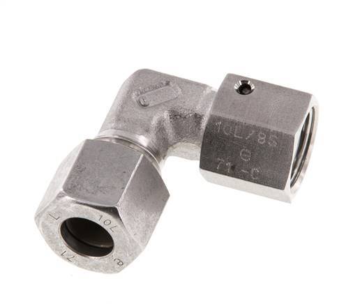 M16x1.5 x 10L Stainless steel Adjustable 90 deg Elbow Fitting with Sealing cone and O-ring 315 Bar DIN 2353