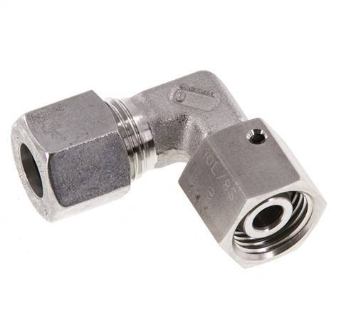 M16x1.5 x 10L Stainless steel Adjustable 90 deg Elbow Fitting with Sealing cone and O-ring 315 Bar DIN 2353