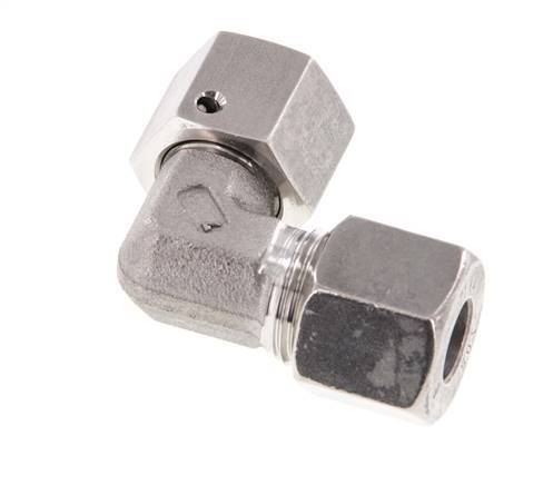 M18x1.5 x 10S Stainless steel Adjustable 90 deg Elbow Fitting with Sealing cone and O-ring 630 Bar DIN 2353
