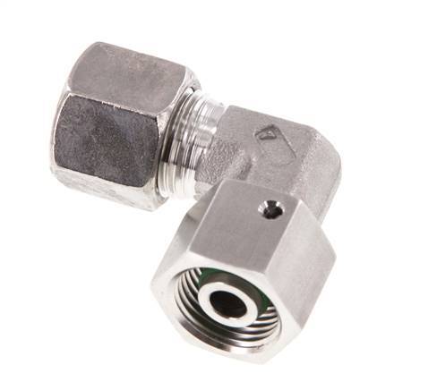 M18x1.5 x 10S Stainless steel Adjustable 90 deg Elbow Fitting with Sealing cone and O-ring 630 Bar DIN 2353